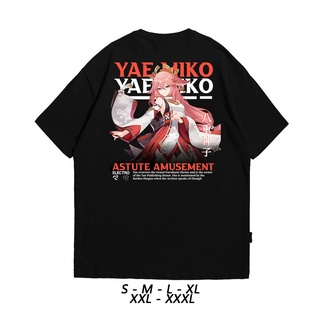 เสื้อยืด Yae MIKO GENSHIN IMPACT | เสื้อยืด ลายการ์ตูนอนิเมะ |Tee