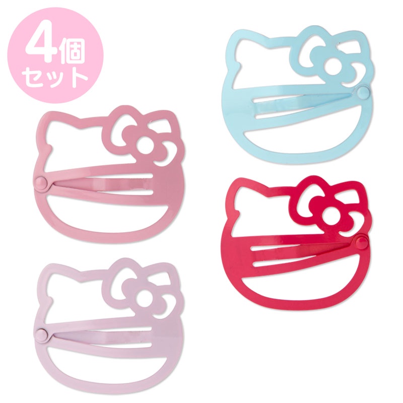 กิ๊บติดผมหลากสี (1 Pack = 4pcs.) HelloKitty kt นำเข้าจากญ๊่ปุ่น