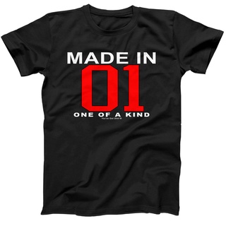[S-5XL] เสื้อยืดแขนสั้น พิมพ์ลาย Made In 2001 One of a Kind สไตล์คลาสสิก ไม่ซ้ําใคร ของขวัญวันเกิด สําหรับผู้ชาย 20 ปี 4