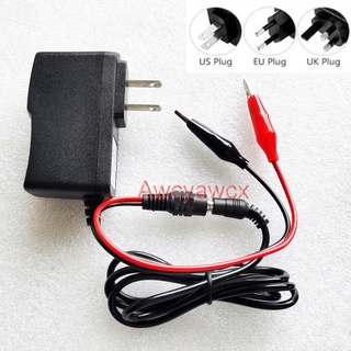 อะแดปเตอร์พาวเวอร์ซัพพลาย ชาร์จแบตเตอรี่ DC 6V 12V 500mA 1A สําหรับรถมอเตอร์ไซค์ไฟฟ้า รถสามล้อ power