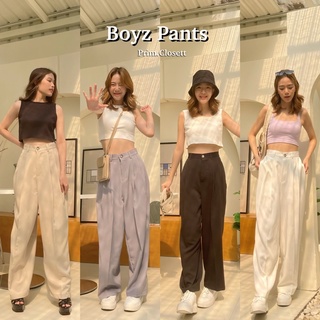 {ลด 125.- โค้ด: PRIMSEP} 🧸🤍Boyz Pants กางเกงขายาวทรงลุงขสกระบอกเอวสูง