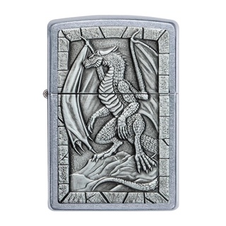 Zippo ไฟแช็กรุ่น 49296 Dragon Emblem รับประกันตลอดชีวิต นำเข้าและจำหน่ายโดยตัวแทนจำหน่าย