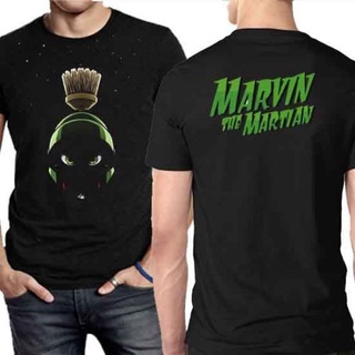 เสื้อยืดคอกลม พิมพ์ลาย Marvin The Martian TshIrt 2 ด้าน สําหรับผู้ชาย และผู้หญิงS-5XL