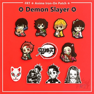 ☸ Demon Slayer Series 01 - Anime Iron-On Patch ☸ 1Pc Kamado Tanjirou / Kamado Nezuko DIY Sew on Iron on Badges Patches