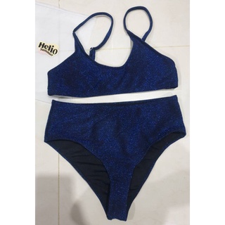 Twinkle Bikini High Waist Bikini สีน้ำเงินเข้ม ไซส์S  (มือสอง)