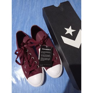 พร้อมส่ง(ส่งฟรี!!) Converse all star สีแดงเลือดหมู ของแท้มือ1 พร้อมกล่อง