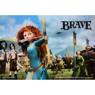 โปสเตอร์ หนัง การ์ตูน นักรบสาวหัวใจมหากาฬ BRAVE 2012 POSTER 24”x35” Inch Disney Pixar V2