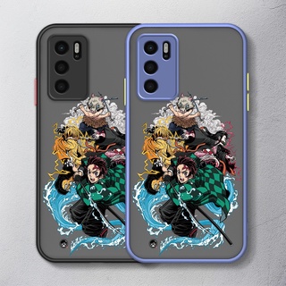 เคสโทรศัพท์มือถือ กันกระแทก ลายการ์ตูนดาบพิฆาตอสูร สําหรับ OPPO A16 A16K A72 A55 A76 4G 5G For Soft Case Phone Casing Camera Lens Protector Full Cover simple Silicone Cases mobile covers