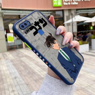 เคสโทรศัพท์มือถือแบบแข็ง ใส บาง กันกระแทก ลายการ์ตูนโคนันน่ารัก สําหรับ vivo x20 x21 x21i x21 ud