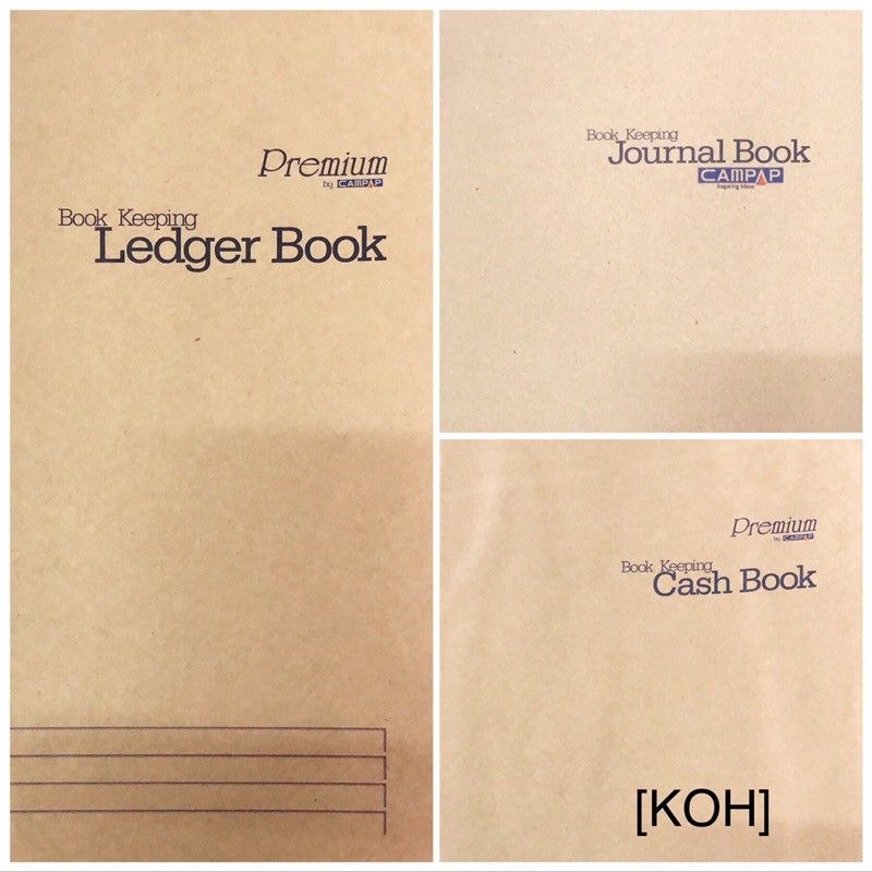 [KOH] BOOK KEEPING CASH BOOK/LEDGER BOOK/ หนังสือ JOURNAL