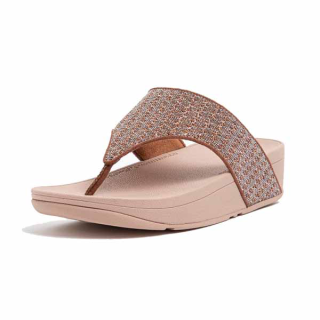 FITFLOP รองเท้าลำลองผู้หญิง OLIVE GLITTER WEAVE รุ่น CD4-323 สี PINK รองเท้าผู้หญิง