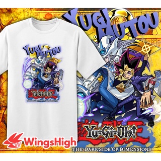 เสื้อแฟชั่นผญ2022 อื่นๆ - เสื้อยืดพิมพ์Yu-Gi-Ohสีขาวคอกลมแขนสั้นมาเลเซียพร้อมสต็อก2021[YugiMutoYami