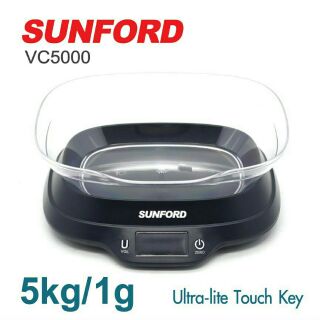 เครื่องชั่งดิจิตอล SUNFORD VC5000 5 กิโลกรัม พร้อมชามผสม เครื่องชั่งซันฟอร์ด เครื่ิองชั่งดิจิทัล Digital kitchen scale