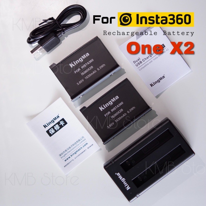🇹🇭 29 | แบตเตอรี่ Insta360 One X2 / X3 Rechargeable Battery (KingMa) สำหรับ Insta360 One X2 / X3 Accessories
