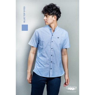 [ลด130฿โค้ดSEPIING38] TAWADA เสื้อเชิ้ตเเขนสั้น รหัส T018 ฟ้าท๊อปดราย MANDARIN