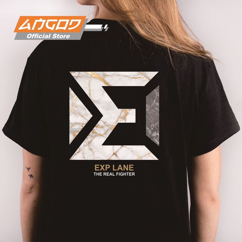 Exp LANE เสื้อยืด ลายหินอ่อน FIGHTER MOBA MLBB LOL DOTA MOBILE LEGENDS LEAGUE OF LEGENDS LANE ML EXP