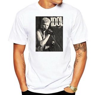 [S-5XL]เสื้อยืด พิมพ์ลาย Billy Idol Punk Rock Singing สไตล์วินเทจ เหมาะกับของขวัญวันเกิด สําหรับผู้ชาย