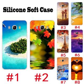 เคสโทรศัพท์มือถือ Samsung J3 J5 J7 2015 2016 ปลอก TPU อ่อน ทัศนียภาพ