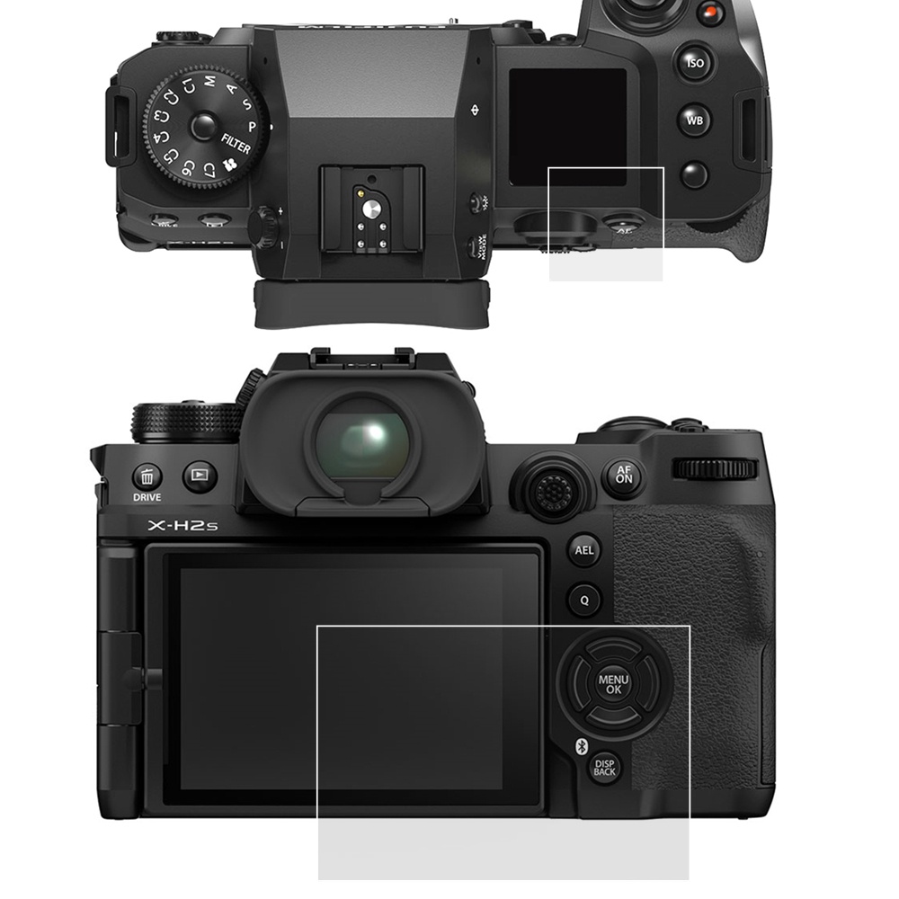 X-h2s X-H2 กระจกกันรอยหน้าจอ LCD มีกาวในตัว สําหรับกล้อง Fujifilm XH2S XH2