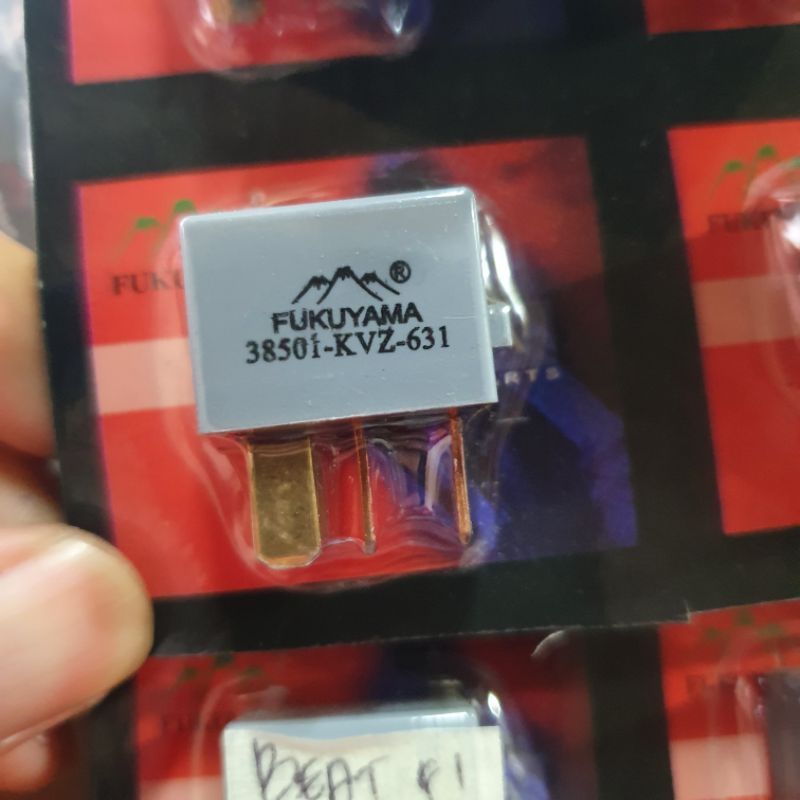 รีเลย์ Beat fi 4 ขาสวิตช์ starter Beat esp ฉีด FUKUYAMA 4 ขา 38501-kvz-631