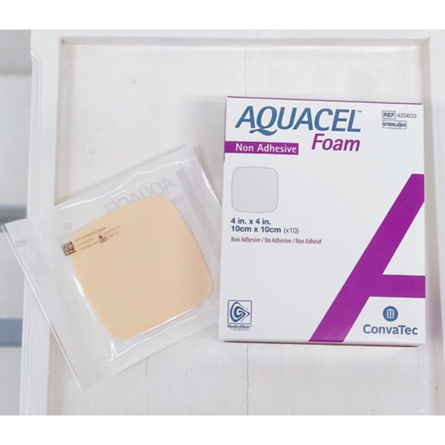 Aquacel Foam/Aquacel โฟม/อควาเซลโฟม/โฟมปิดแผลAquacel/แผ่นแปะแผลกดทับ/โฟมปิดแผลกดทับ/ขนาด10x10cm