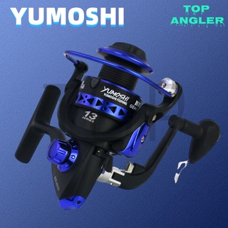 YUMOSHI รอกตกปลา Fishing Reel Spinning Reel Metal Spool ลากสูงสุด 8KG ปลาคาร์พรอก