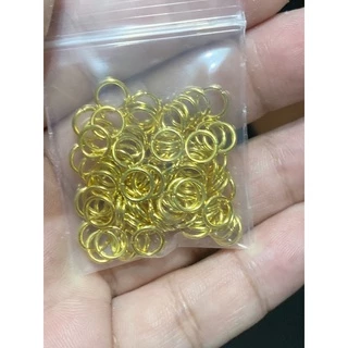 ห่วงเล็ก ทอง เบอร์ 7 ขนาด 5 มิล สีทอง สวย เงา 100 วง