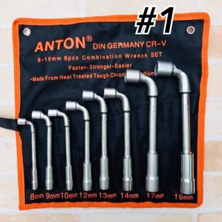 ประแจปากบล็อค ขนาด 8 ตัวชุด ยี่ห้อ ANTON