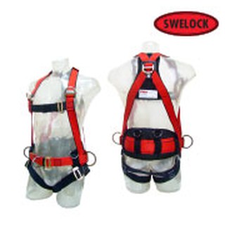 HNSL-K453S/K522R เข็มขัดนิรภัยเต็มตัว พร้อมเข็มขัดปืนเสา #K453S/K522R / Full Body Harness with Work Positioning Belt