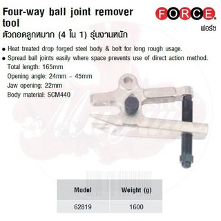 FORCE ตัวถอดลูกหมาก (4 ใน 1) รุ่นงานหนัก  Four-way ball joint remover tool Model 62819