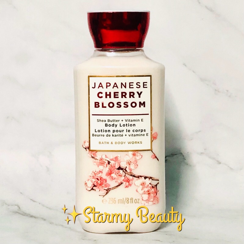 "JAPANESE CHERRY BLOSSOM" Bath &amp; Body Works Signature Collection  Body Lotion 236 ml. กลิ่นหอม อบอุ่น อ่อนโยน มีความสุข