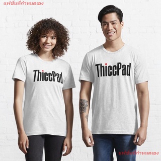 Thiccpad In Black Essential T-Shirt เสื้อยืดแขนสั้น overside เสื้อยืดผู้หญิง เสื้อยืดผู้ชาย เสื้อยืดพิมพ์ลาย เสื้อแฟชั่น