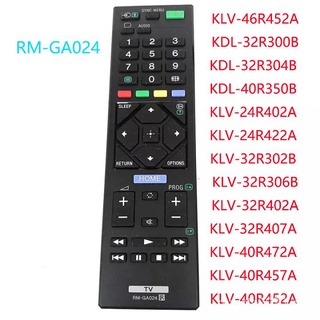 ใหม่ ของแท้ รีโมตคอนโทรลทีวี RM-GA024 สําหรับ Sony Bravia TV KLV-46R452A KDL-32R300B KDL-32R304B KDL-40R350B KLV-24R402A KLV-24R422A KLV-32R302B KLV-32R306B KLV-32R402A KLV-32R407A KLV-32R422A KLV-40R472A KLV-40R457A KLV-40R452A