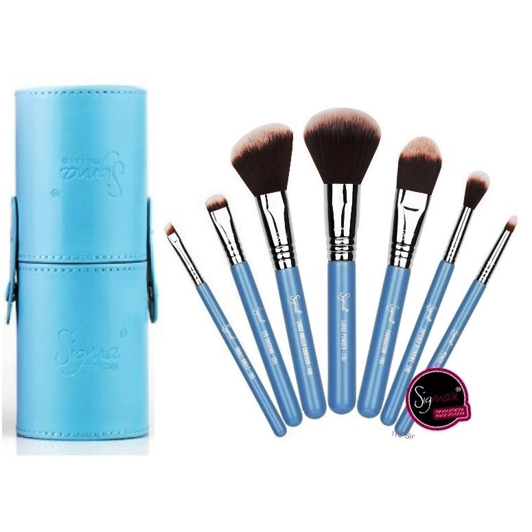 SIGMA :: Travel Kit - Mrs. Bunny แปรงขนสังเคราะห์ ชุดพกพา 7 ชิ้น ดูรายละเอียดด้านใน