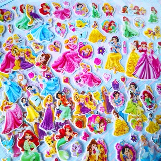 ★ สติกเกอร์ Disney Princess Q-2 DIY ของเล่นสําหรับเด็ก ★ สติกเกอร์ ลายการ์ตูน 3D DIY 8 แบบ เพื่อการศึกษา สําหรับเด็ก 1 แผ่น