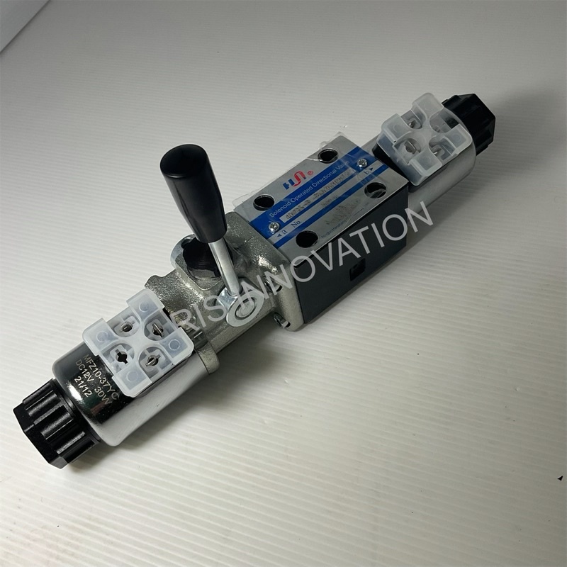 โซลินอยด์วาล์วไฟฟ้าพร้อมมือโยก (solenoid valve with hand valve )