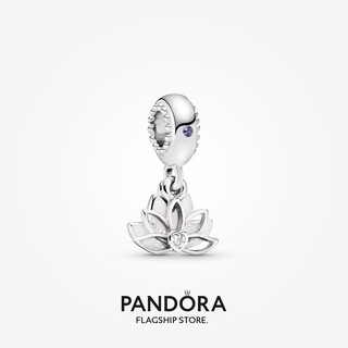 Pandora จี้รูปดอกบัว ของขวัญวันเกิด สําหรับสุภาพสตรี p825