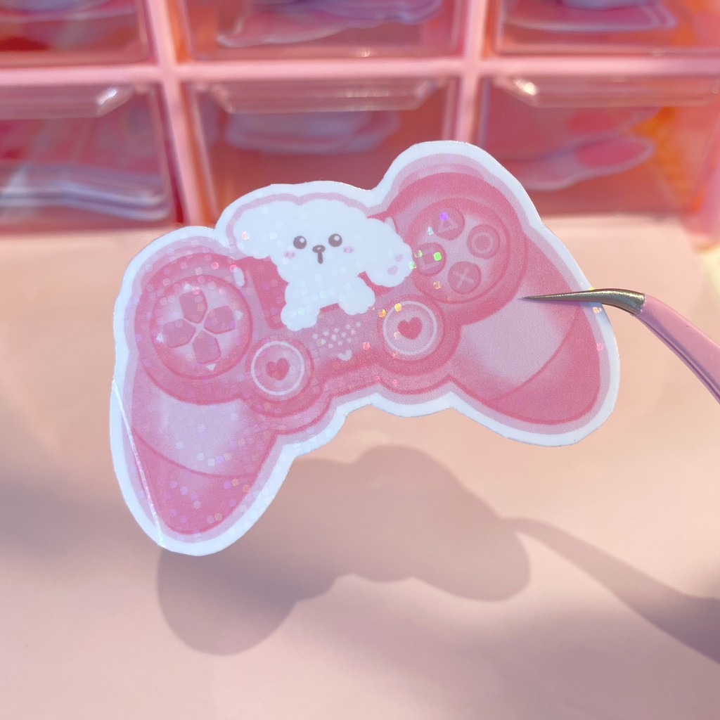DingDing Controller Glitter Holo Sticker