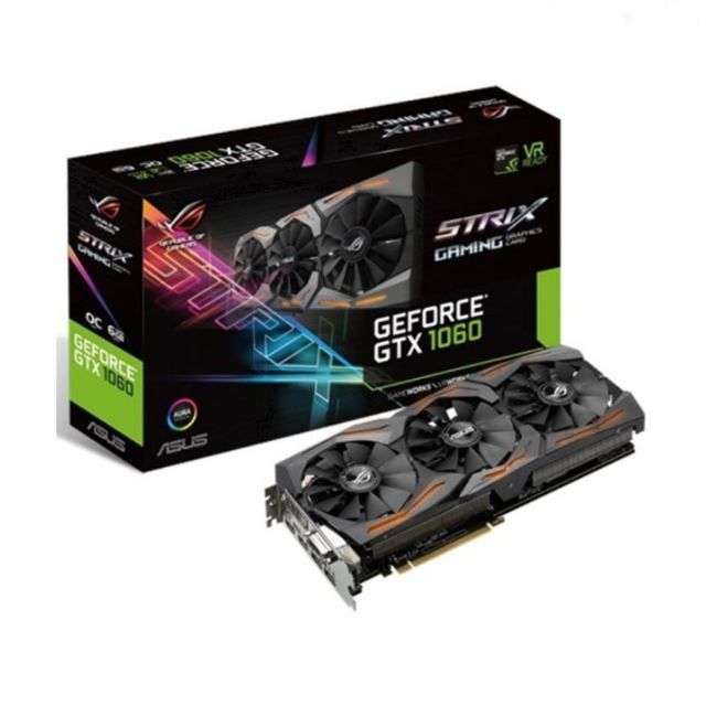 ausu geforce strix GTX1060 OC6GB(มือสอง)