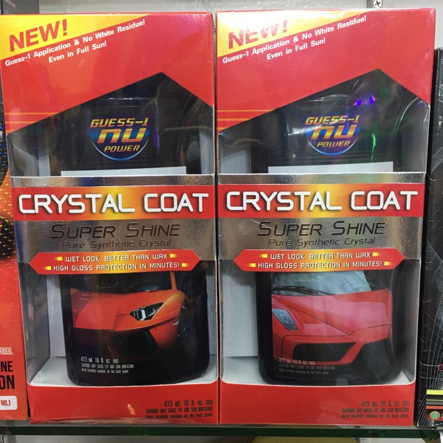 เคลือบแก้ว CRYSTAL COAT เคลือบแก้ว อย่างดี เงาใส เหมือนกระจก ขนาด473 ml แถมผ้า1ผืน ราคา1กล่อง นะค่ะ