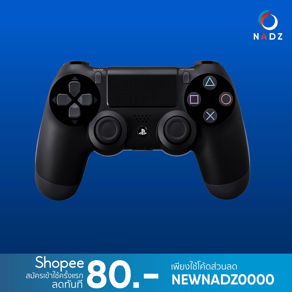PlayStation 4 New Dual Shock 4 Jet Black (TH Warranty) ThaiPick