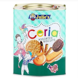 Julies Ceria ASORTED BISCUITS จูลีส์ขนมปังกรอบรวมรส ขนาด 530 กรัม