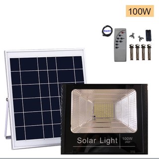 ไฟโซล่าเซลล์ สปอตไลท์ Solar LED โซล่าเซลล์ พลังงานแสงอาทิตย์ 25W 40W 60W 100W