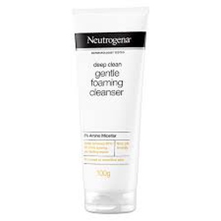 Neutrogena DC Gentle Foaming cleanser นูโทรจีน่า ดีพ คลีน เจนเทิล โฟมมิ่ง คลีนเซอร์ 100 กรัม(8850007543138)