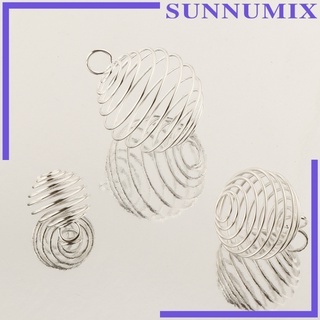 [Sunnimix] จี้กรงเกลียวสําหรับทําเครื่องประดับ (15/25/30มม.) 10ชิ้น