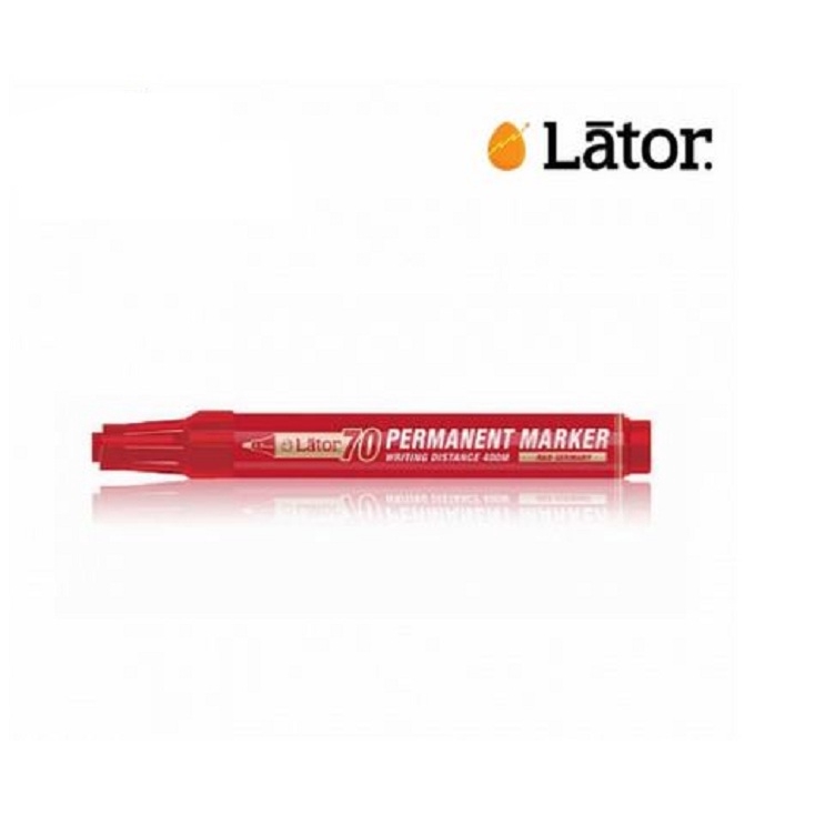 Lator ปากกามาร์กเกอร์ถาวร L70 สีแดง