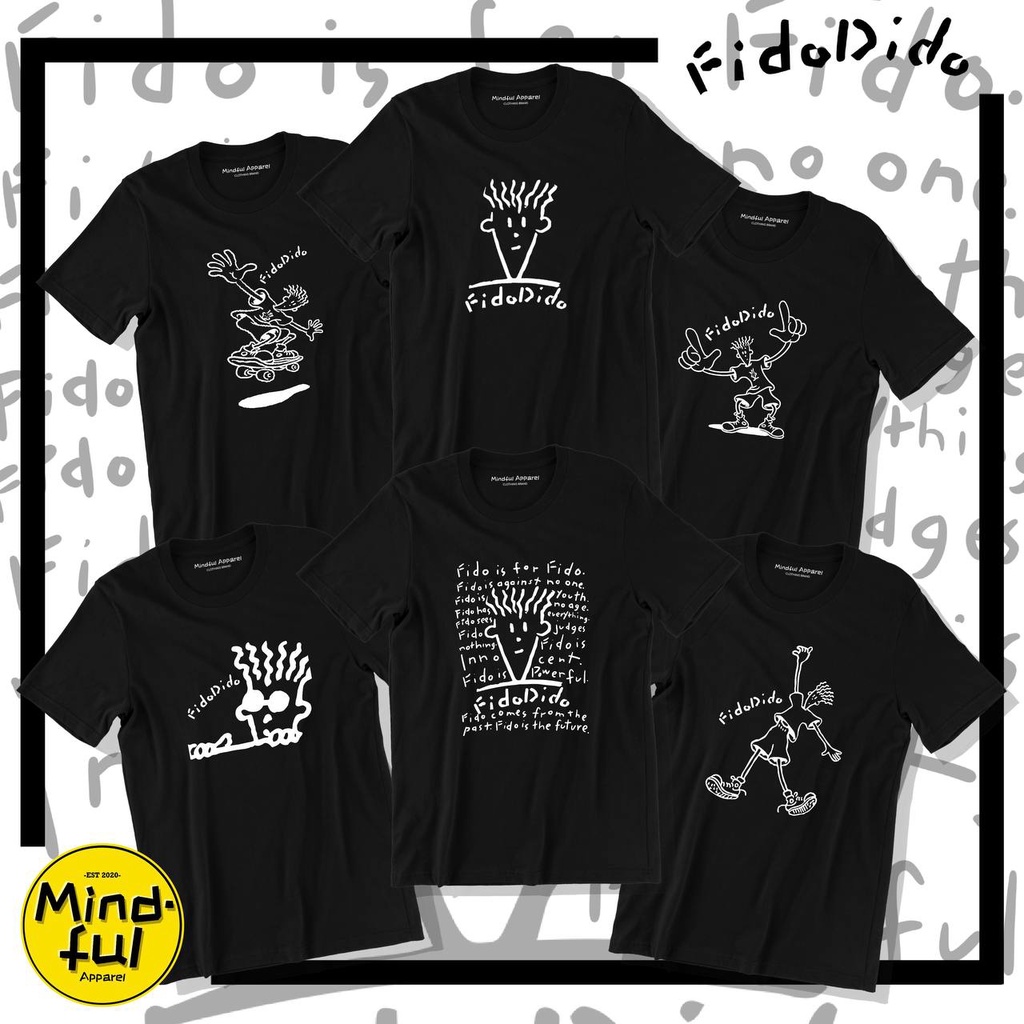 FIDO DIDO GRAPHIC TEES PRINTS | MINDFUL APPAREL T-SHIRTเสื้อยืด