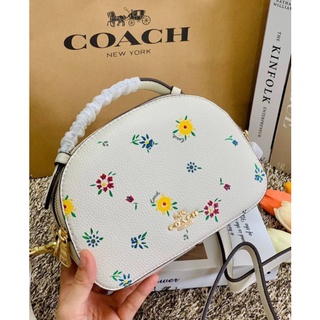 กระเป๋าทรงโดม​ COACH SERENA SATCHEL WITH WILD MEADOW PRINT