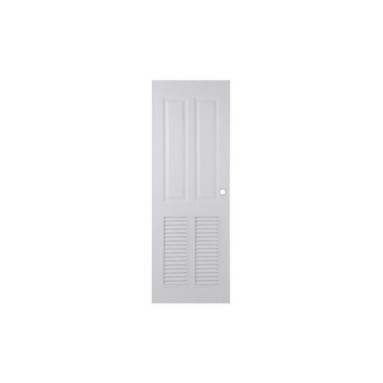 ประตู UPVC AZLE PSW4 เกล็ดล่าง 70X200 ซม. ขาว | AZLE | 1023390 ประตู UPVC ประตู Door and Window Sale ประตู UPVC AZLE PSW