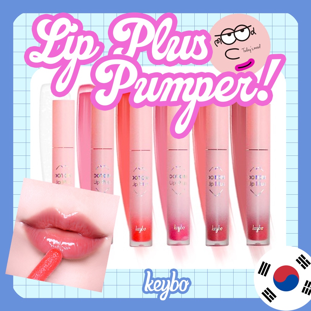 [KEYBO] Dotom LIP PLUS PLAMPER (16 สี) | Kibo Korea Beauty Full Lips Glossy Watery หนา Glamorous แฟนซี Lippy